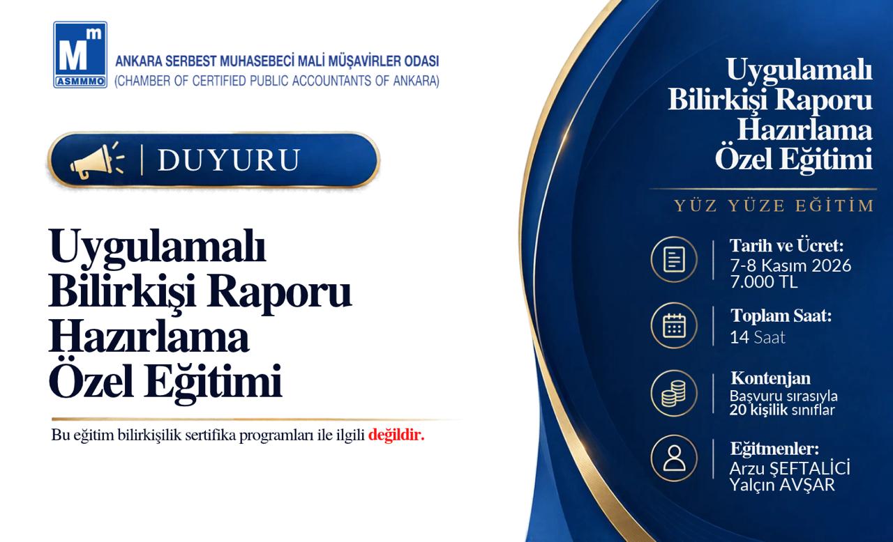 UYGULAMALI BİLİRKİŞİ RAPORU HAZIRLAMA ÖZEL EĞİTİMİ